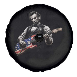 Vintage Abraham Lincoln Abe Lincoln Playing Guitar Spare Tire Cover Humor Patriotic TS10 Print Your Wear