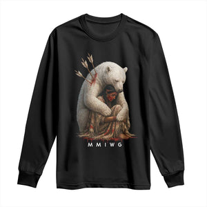 MMIW Native American Long Sleeve Shirt Spirit Bear Protecting Indigenous Woman MMIWG TS10 Black Print Your Wear