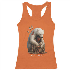 MMIW Native American Racerback Tank Top Spirit Bear Protecting Indigenous Woman MMIWG TS10 Orange Print Your Wear