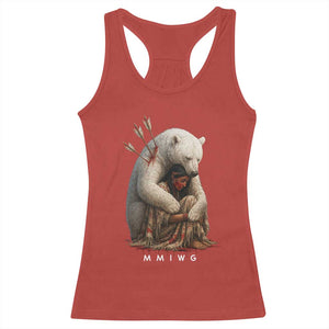 MMIW Native American Racerback Tank Top Spirit Bear Protecting Indigenous Woman MMIWG TS10 Red Print Your Wear