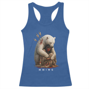 MMIW Native American Racerback Tank Top Spirit Bear Protecting Indigenous Woman MMIWG TS10 Royal Blue Print Your Wear