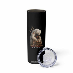 MMIW Native American Skinny Tumbler Spirit Bear Protecting Indigenous Woman MMIWG TS10 Print Your Wear
