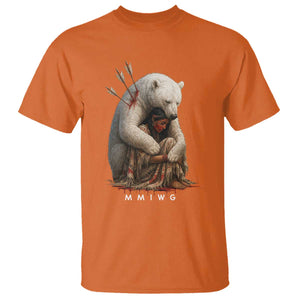 MMIW Native American T Shirt Spirit Bear Protecting Indigenous Woman MMIWG TS10 Orange Print Your Wear
