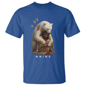 MMIW Native American T Shirt Spirit Bear Protecting Indigenous Woman MMIWG TS10 Royal Blue Print Your Wear
