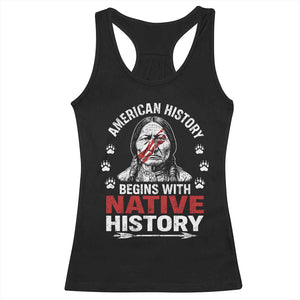 Native American History Racerback Tank Top Indigenous Peoples Tribal Pride TS10 Black Print Your Wear