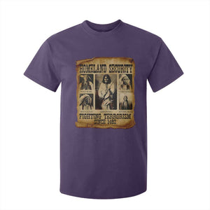 Vintage Native American T Shirt For Kid Homeland Security Fighting Terrorism Since 1492 TS10 Purple Print Your Wear