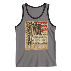 Native American Tank Top Indian Land For Back Now TS10 Deep Heather Black Print Your Wear