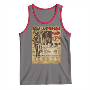 Native American Tank Top Indian Land For Back Now TS10 Deep Heather Red Print Your Wear