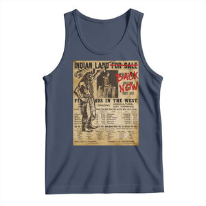 Native American Tank Top Indian Land For Back Now TS10 Navy Print Your Wear