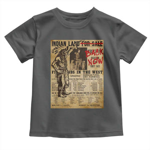Native American Toddler T Shirt Indian Land For Back Now TS10 Dark Heather Print Your Wear