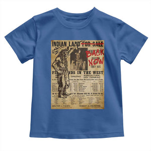 Native American Toddler T Shirt Indian Land For Back Now TS10 Royal Blue Print Your Wear