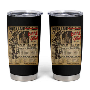Native American Tumbler Cup Indian Land For Back Now TS10 Black Print Your Wear