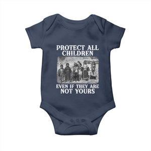 Native American Every Child Baby Onesie Protect All Children Even If They Are Not Yours TS10 Navy Print Your Wear