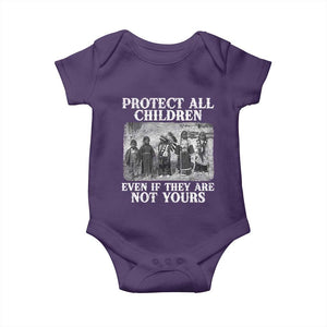 Native American Every Child Baby Onesie Protect All Children Even If They Are Not Yours TS10 Purple Print Your Wear