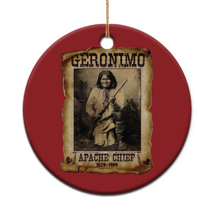 Geronimo Christmas Ornament Vintage Apache Warrior Native American TS10 Print Your Wear