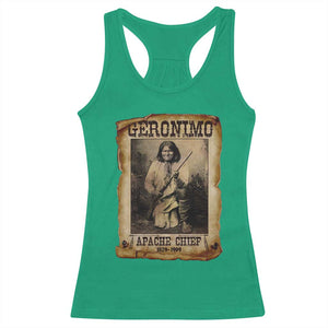 Geronimo Racerback Tank Top Vintage Apache Warrior Native American TS10 Irish Green Print Your Wear