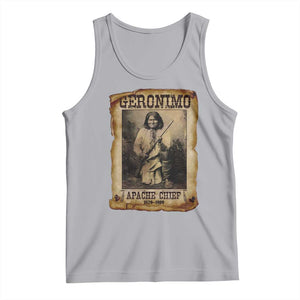 Geronimo Tank Top Vintage Apache Warrior Native American TS10 Athletic Heather Print Your Wear