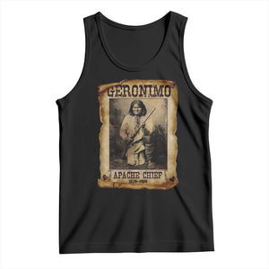 Geronimo Tank Top Vintage Apache Warrior Native American TS10 Black Print Your Wear