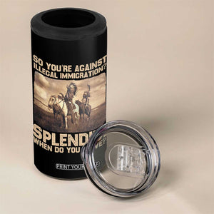 Vintage Native American 4 in 1 Can Cooler Tumbler Funny Indian Indigenous Peoples Day TS10 Print Your Wear