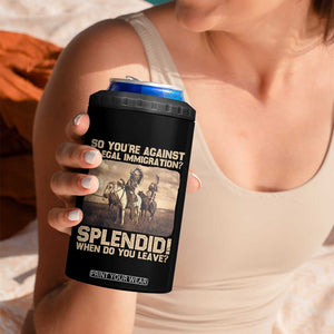 Vintage Native American 4 in 1 Can Cooler Tumbler Funny Indian Indigenous Peoples Day TS10 Print Your Wear