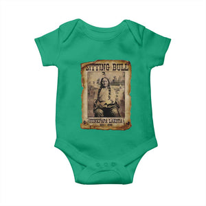 Sitting Bull Baby Onesie Native American Indian Chief Hunkpapa Lakota Sioux TS10 Irish Green Print Your Wear