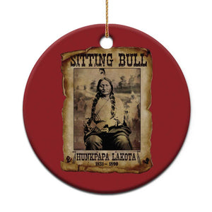 Sitting Bull Christmas Ornament Native American Indian Chief Hunkpapa Lakota Sioux TS10 Print Your Wear