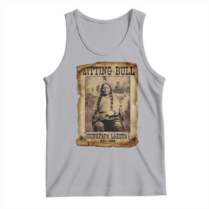 Sitting Bull Tank Top Native American Indian Chief Hunkpapa Lakota Sioux TS10 Athletic Heather Print Your Wear