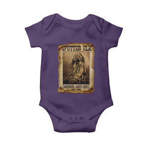 Spotted Elk Baby Onesie Lakota Sioux Miniconjou Chief Native American History TS10 Purple Print Your Wear