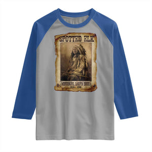 Spotted Elk Raglan Shirt Lakota Sioux Miniconjou Chief Native American History TS10 Sport Gray Royal Print Your Wear