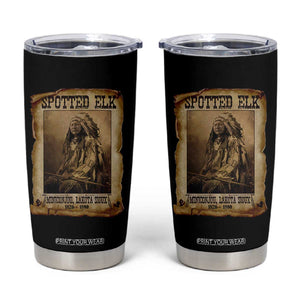 Spotted Elk Tumbler Cup Lakota Sioux Miniconjou Chief Native American History TS10 Black Print Your Wear