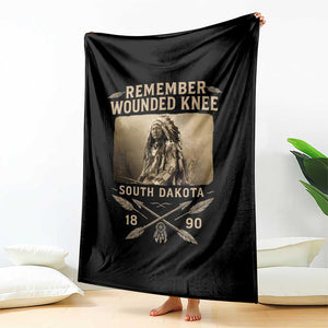 Remember Wounded Knee Throw Blanket Spotted Elk Lakota Sioux Native American History TS10 Print Your Wear