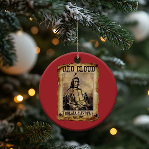 Red Cloud Christmas Ornament Oglala Lakota Sioux Native American Chief Warrior History TS10 Print Your Wear