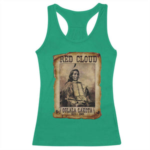 Red Cloud Racerback Tank Top Oglala Lakota Sioux Native American Chief Warrior History TS10 Irish Green Print Your Wear