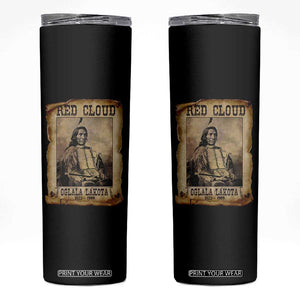 Red Cloud Skinny Tumbler Oglala Lakota Sioux Native American Chief Warrior History TS10 Black Print Your Wear