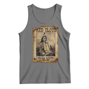 Red Cloud Tank Top Oglala Lakota Sioux Native American Chief Warrior History TS10 Black Heather Print Your Wear