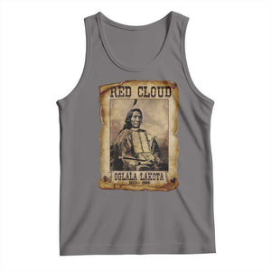 Red Cloud Tank Top Oglala Lakota Sioux Native American Chief Warrior History TS10 Deep Heather Print Your Wear