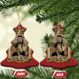 Chief Joseph Christmas Ornament Wallowa Nez Perce Native American Leader History TS10 Christmas Tree Red Print Your Wear