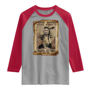 Chief Joseph Raglan Shirt Wallowa Nez Perce Native American Leader History TS10 Sport Gray Red Print Your Wear