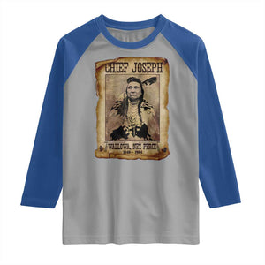 Chief Joseph Raglan Shirt Wallowa Nez Perce Native American Leader History TS10 Sport Gray Royal Print Your Wear