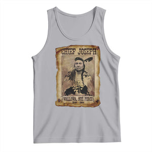 Chief Joseph Tank Top Wallowa Nez Perce Native American Leader History TS10 Athletic Heather Print Your Wear