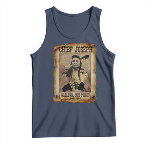 Chief Joseph Tank Top Wallowa Nez Perce Native American Leader History TS10 Navy Print Your Wear