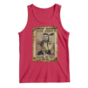 Chief Joseph Tank Top Wallowa Nez Perce Native American Leader History TS10 Red Print Your Wear