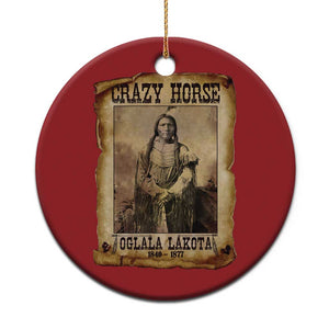Crazy Horse Christmas Ornament Legendary Oglala Sioux Lakota Leader Native American Indian TS10 Print Your Wear