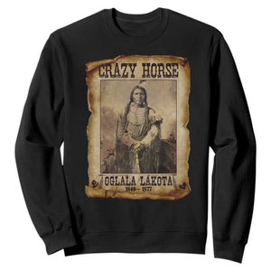 Crazy Horse Sweatshirt Legendary Oglala Sioux Lakota Leader Native American Indian TS10 Black Print Your Wear