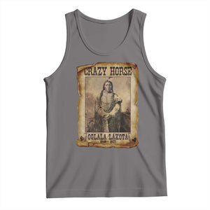 Crazy Horse Tank Top Legendary Oglala Sioux Lakota Leader Native American Indian TS10 Deep Heather Print Your Wear