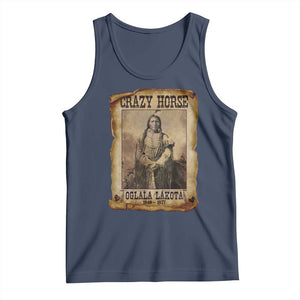 Crazy Horse Tank Top Legendary Oglala Sioux Lakota Leader Native American Indian TS10 Navy Print Your Wear