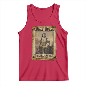 Crazy Horse Tank Top Legendary Oglala Sioux Lakota Leader Native American Indian TS10 Red Print Your Wear