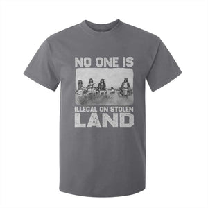No One Is Illegal On Stolen Land T Shirt For Kid Native Tribe Indigenous People TS10 Charcoal Print Your Wear