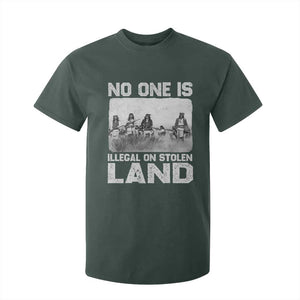 No One Is Illegal On Stolen Land T Shirt For Kid Native Tribe Indigenous People TS10 Dark Forest Green Print Your Wear