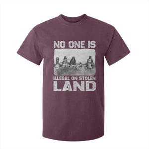 No One Is Illegal On Stolen Land T Shirt For Kid Native Tribe Indigenous People TS10 Maroon Print Your Wear